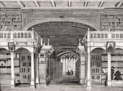Interiør af Bodleian Library, fra 